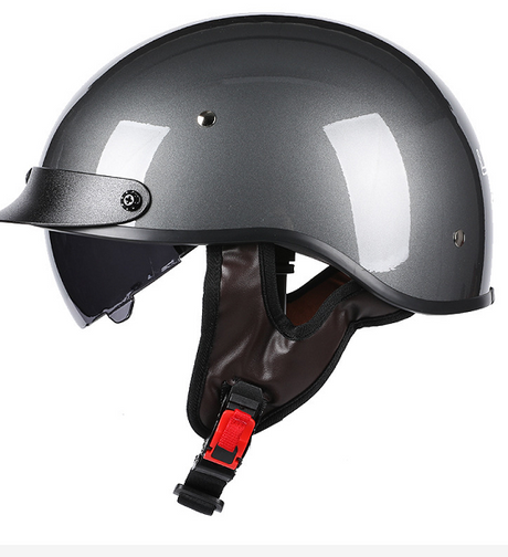 RetroRide Smart Bluetooth Open-Face Motorcycle Helmet with Dual