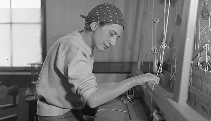 Anni Albers. Photo by Helen Post Modley
© Courtesy of Western Regional Archives, State Archives of North Carolina