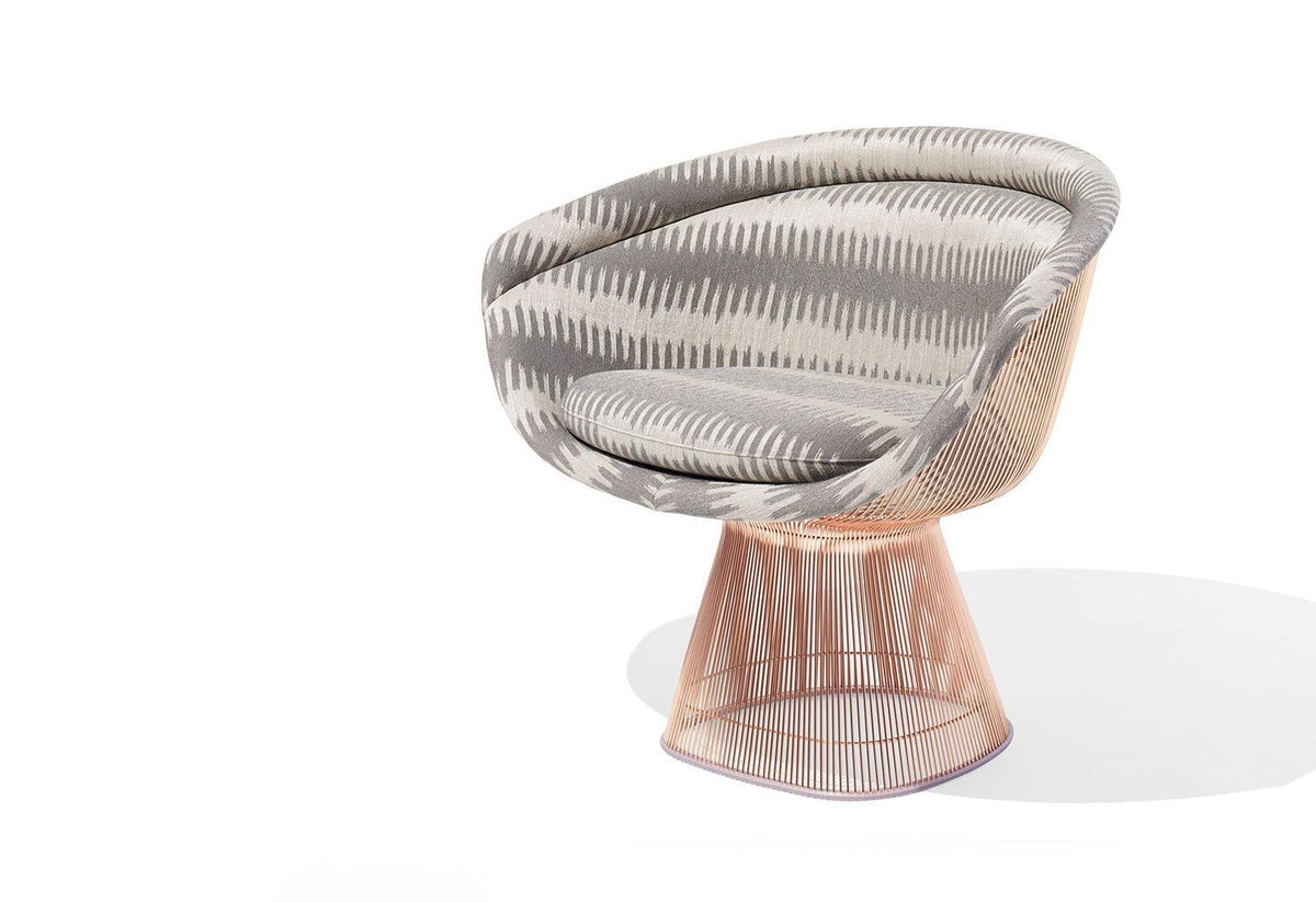 platner gold lounge chair 1966  fabric cat g