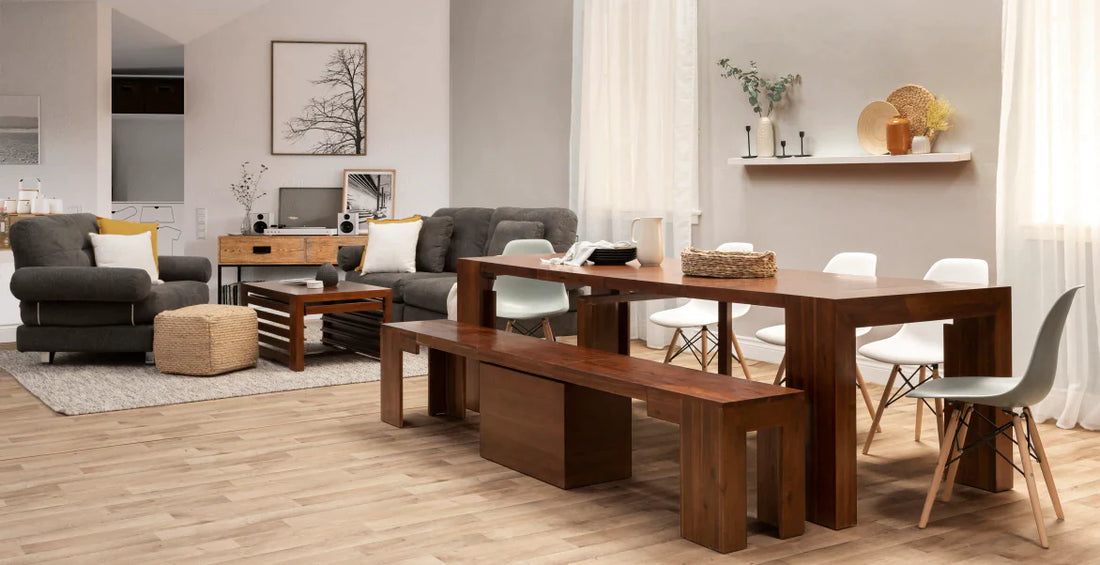 Ideas combinadas de sala de estar / comedor pequeño | Tabla de  transformadores – Transformer Table España