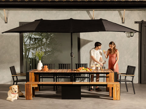 Dark Teak::Gallery::Transformer Patio Umbrella