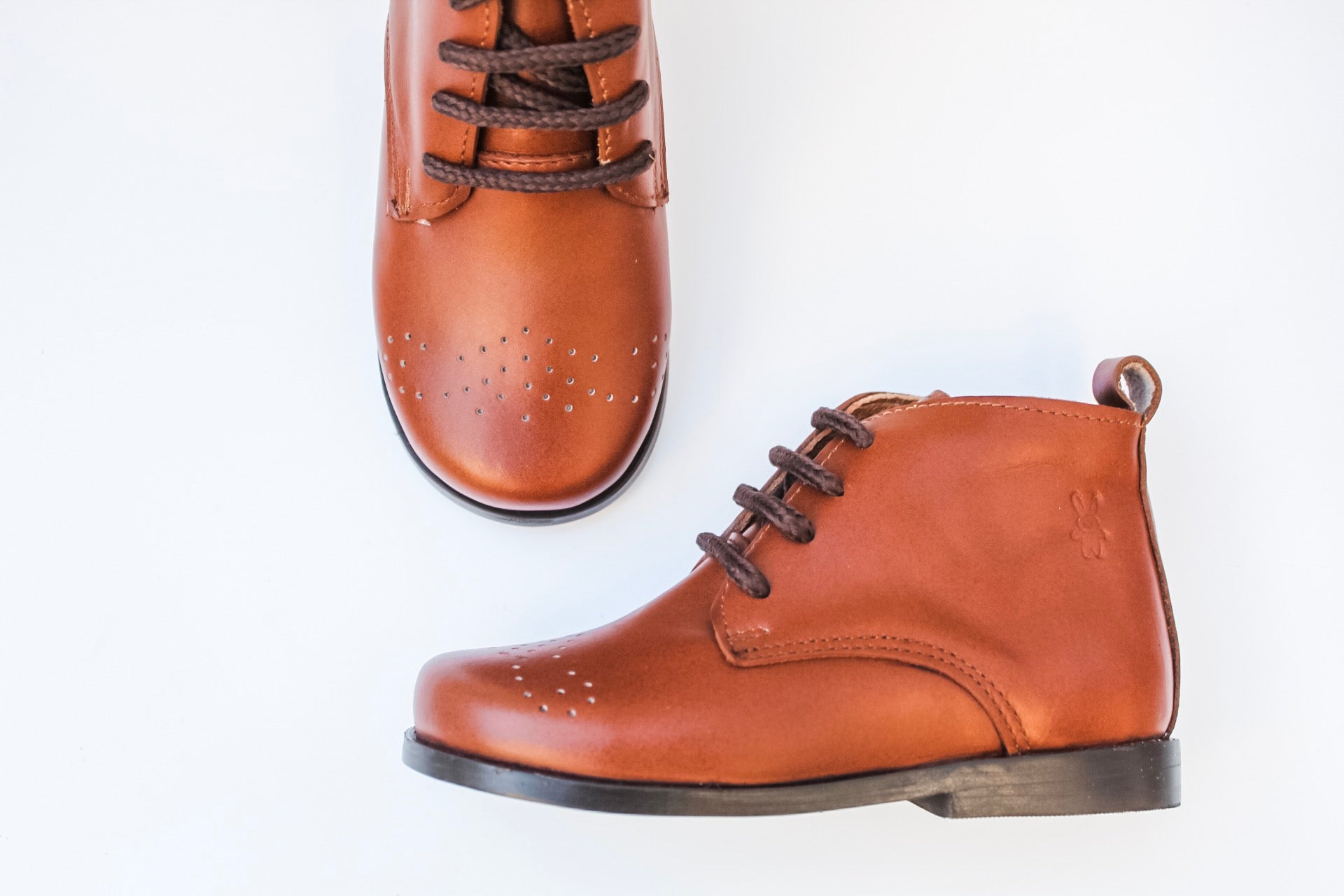 Brown Bark Leather Boots - Kid's Brown Boots | Piccolo Shoes
