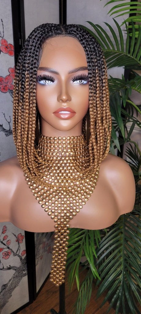 glueless box braid lace wig