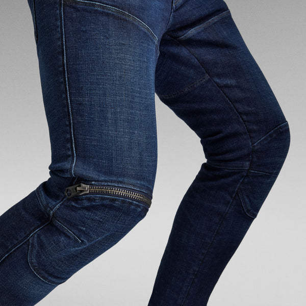 G-Star Raw - 5620 3D Zip Knee Skinny Jeans (Worn In Ultramarine) – Octane
