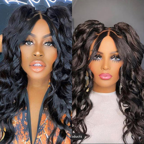 Glueless Hand Stitched High End Quality Wigs-140%(Extra Thick As In Video)-7