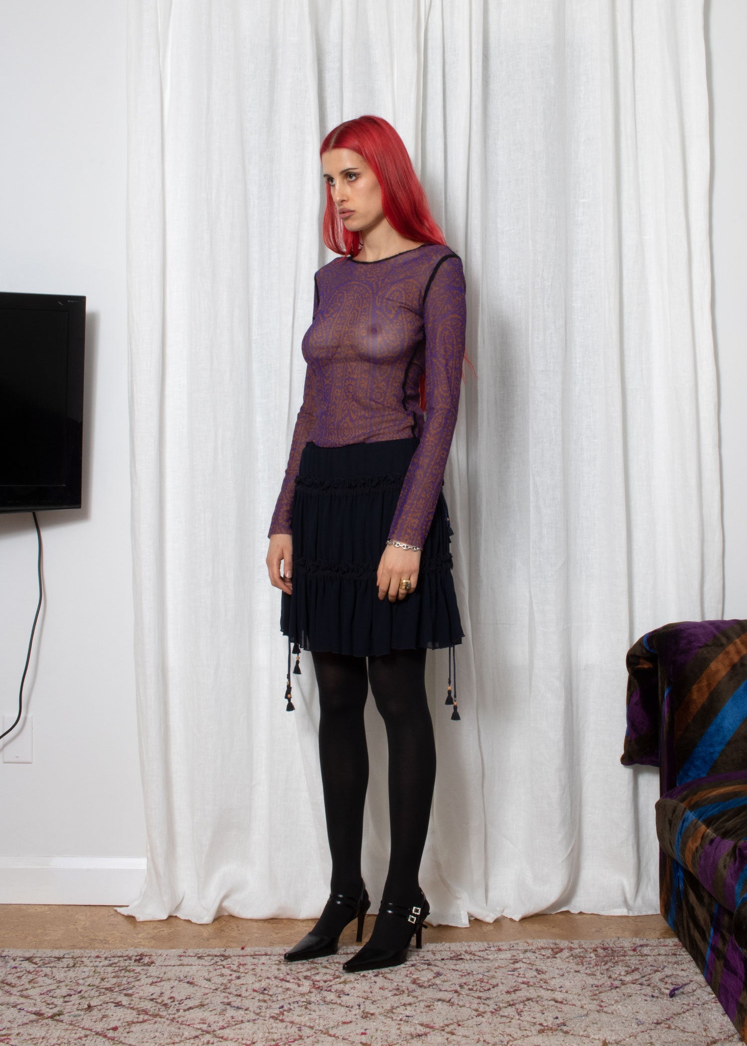 90s JEAN PAUL GAULTIER FEMME MESH TOP - Second Cousin Vintage