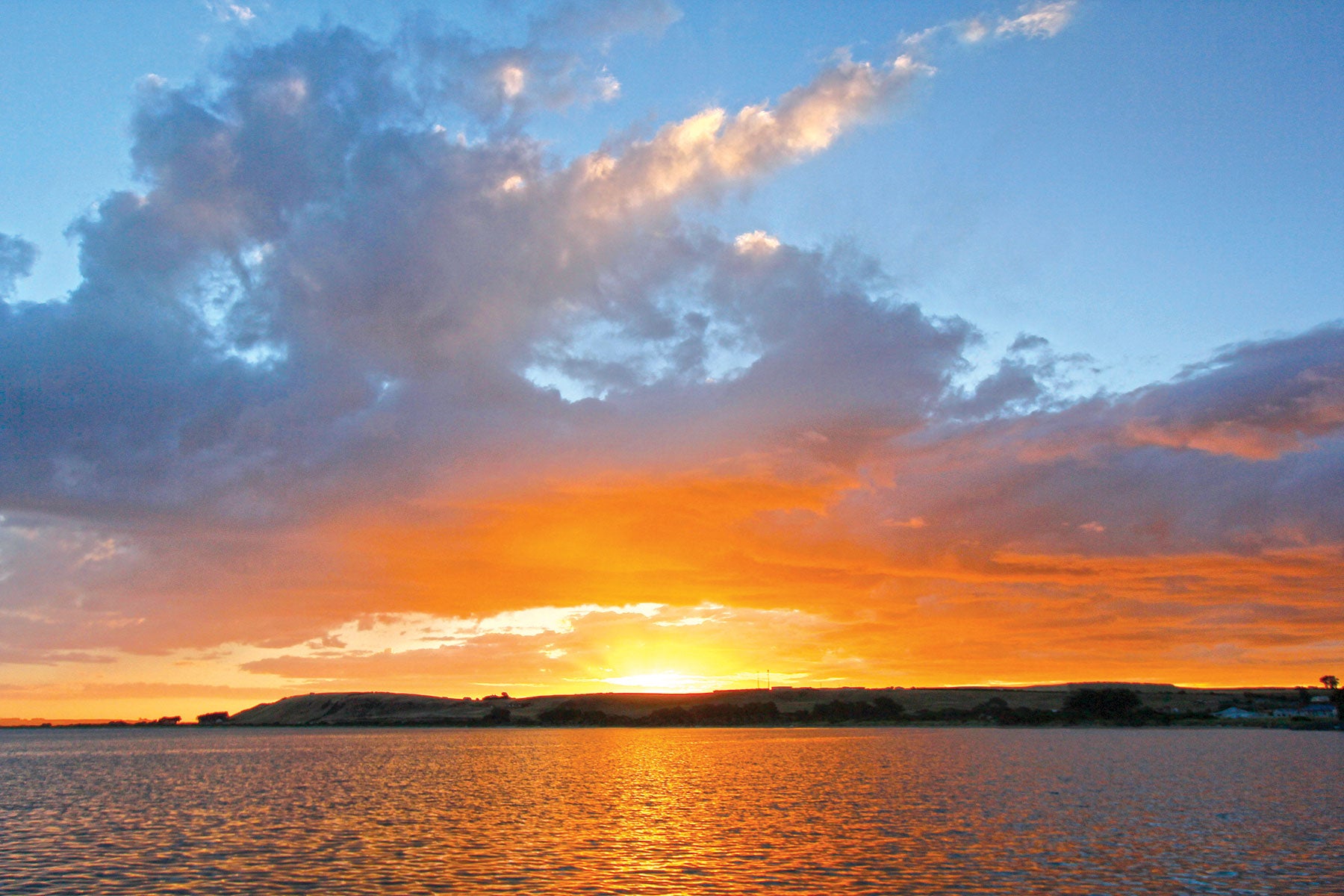 Sunset over Sawyer Bay, Stanley