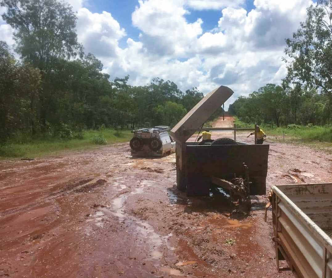 An example of road damage Image credit: Cook Shire Council