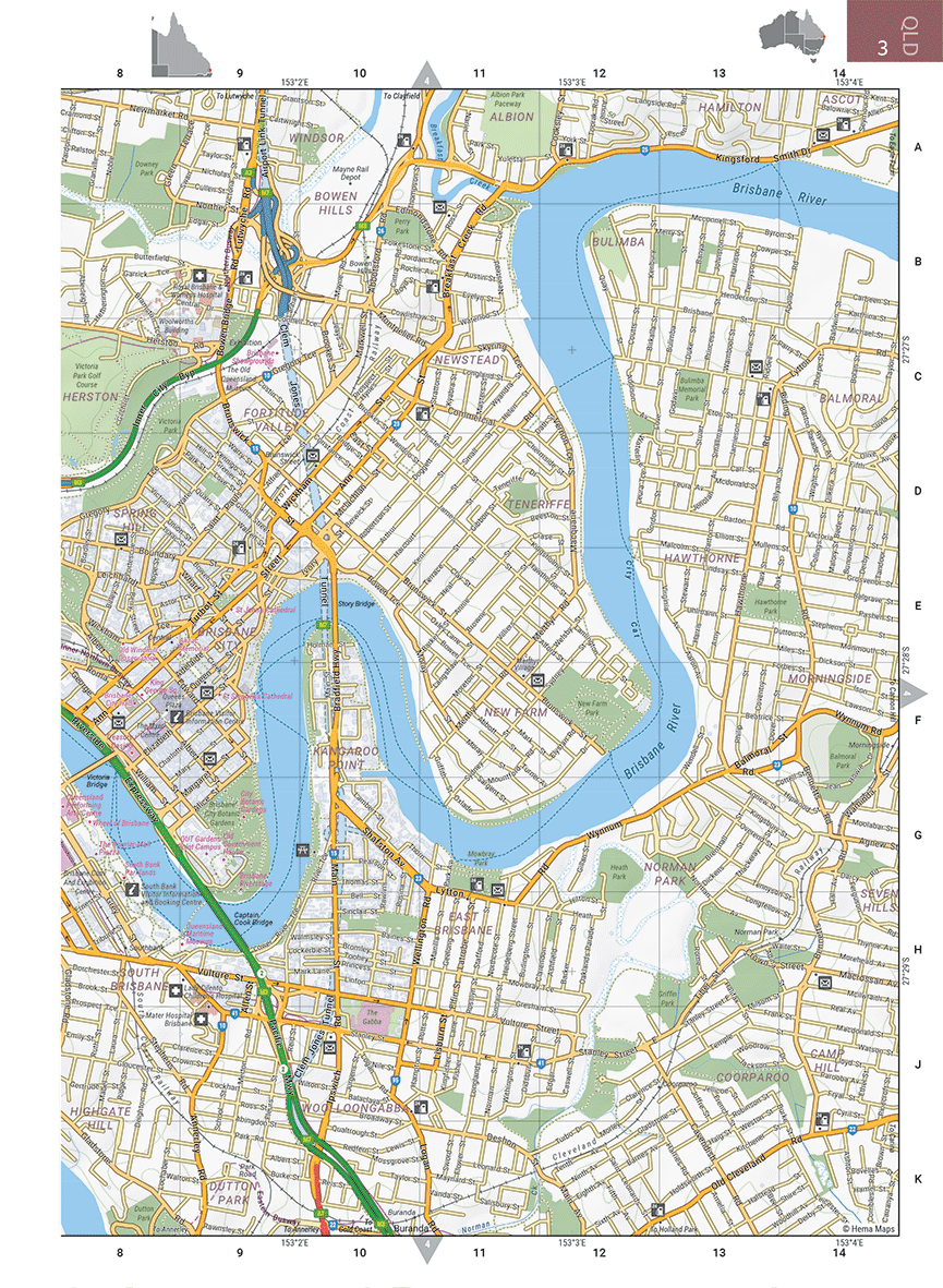 Australia Road & 4WD Atlas (Spiral Bound) Edition 12 Hema Maps Atlas Maps Preview
