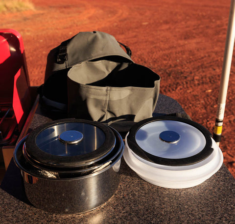 Canvas Saucepan bag.