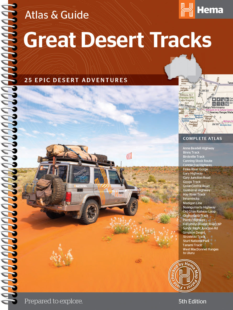 Great Desert Tracks Atlas & Guide Edition 5 Product Overview Hema Maps