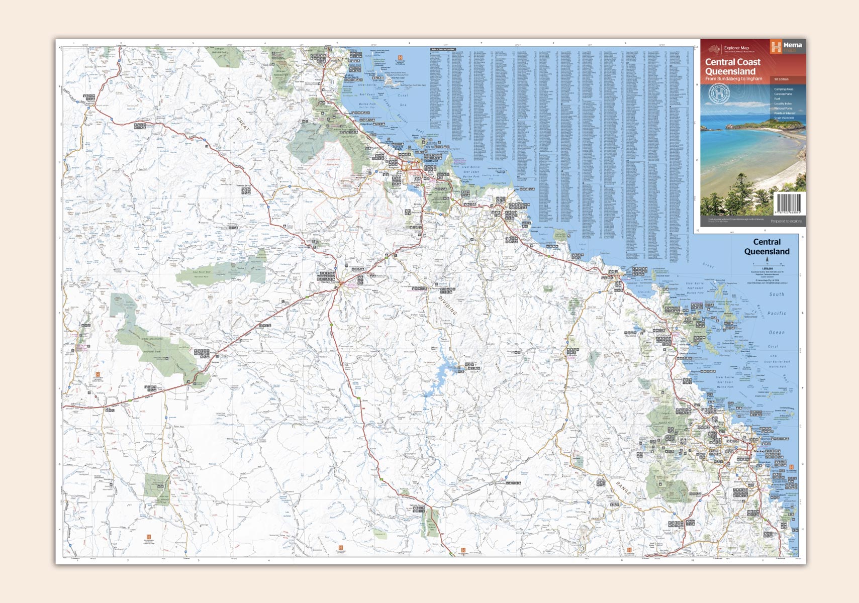 Central Coast Queensland Map