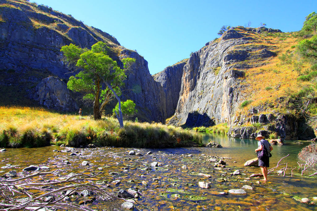 river waters in the mountain range