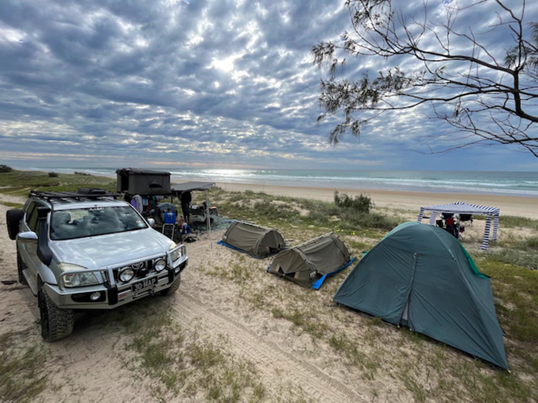 K’gari (Fraser Island) camping, Qld