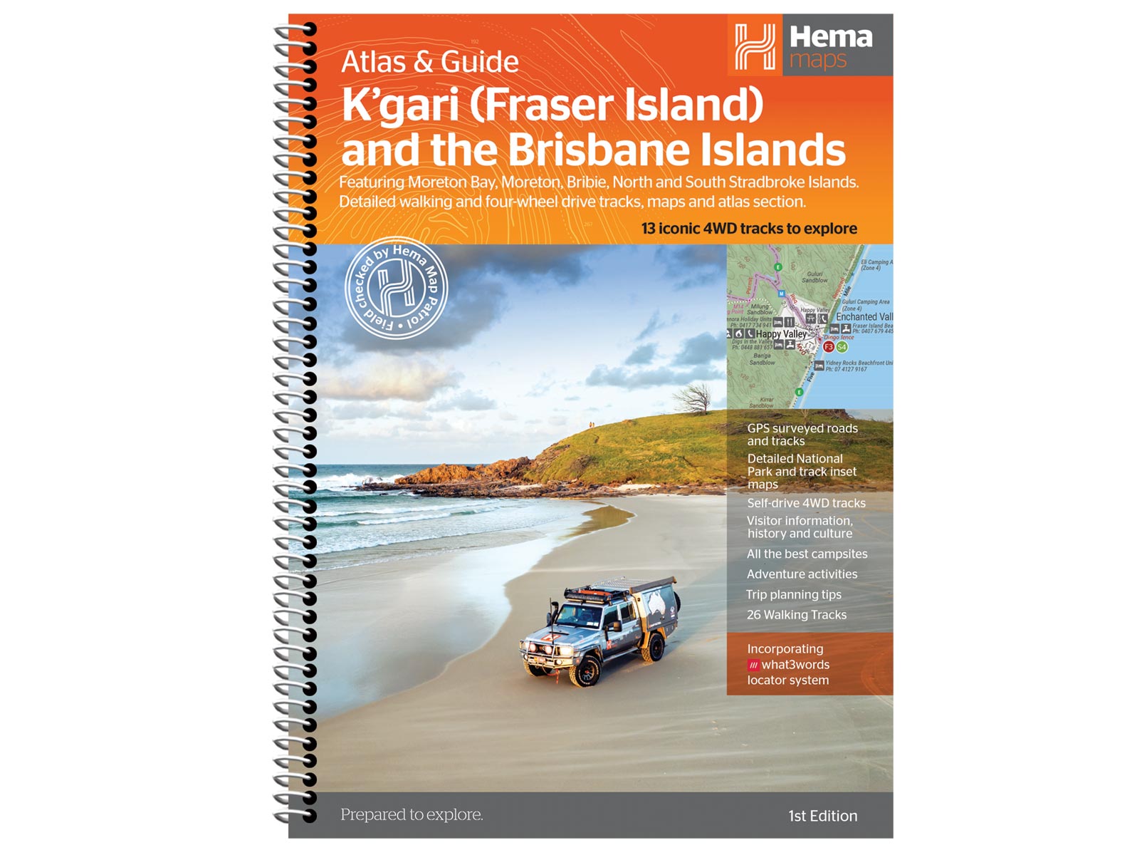 K'gari (Fraser Island) Atlas & Guide Hema Maps