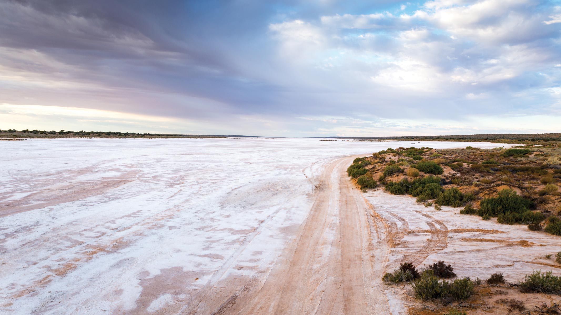 Salt pans on the Hay River Track