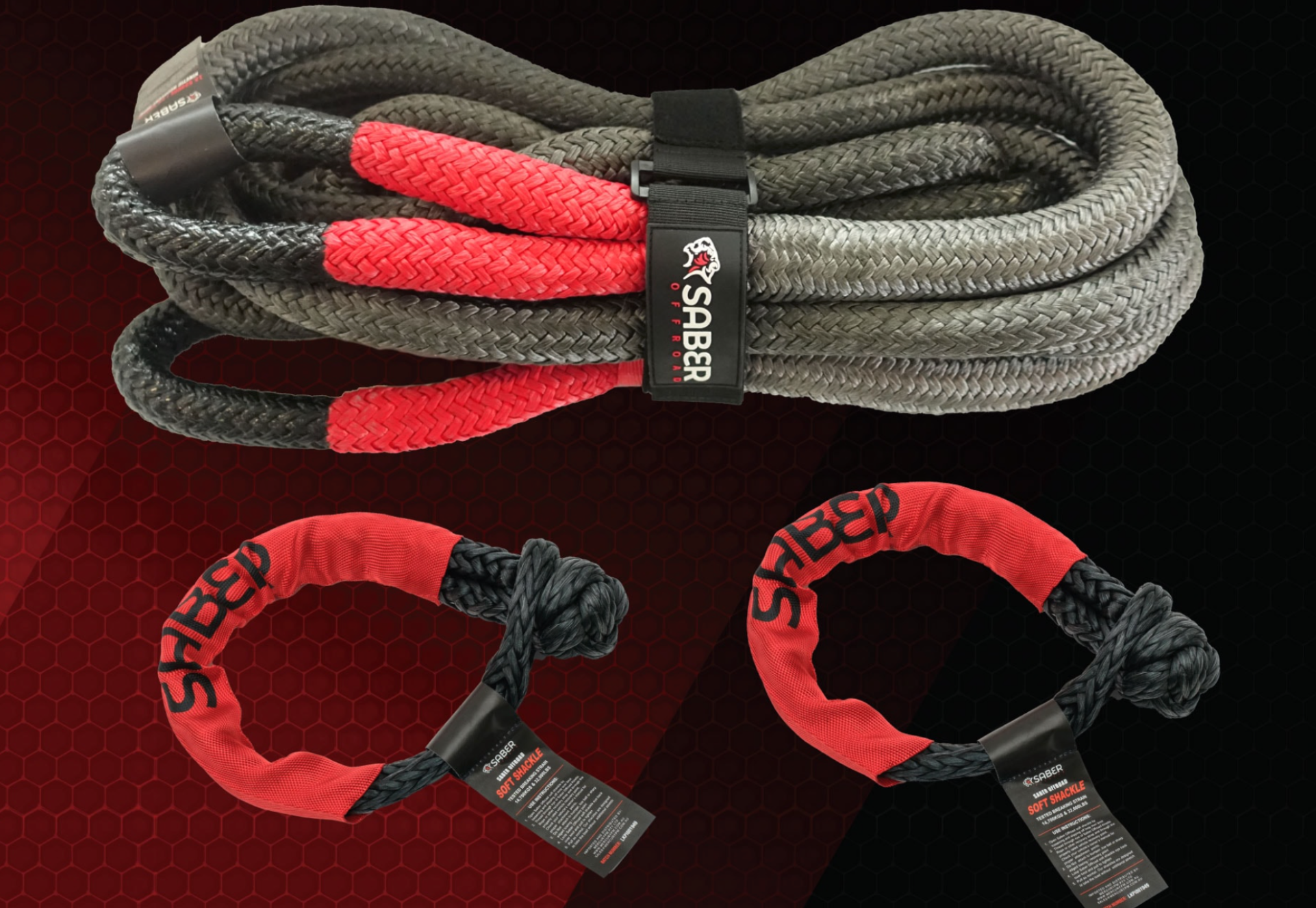 Kinetic ropes and soft shackles are safer and stronger, perfect for a sand recovery