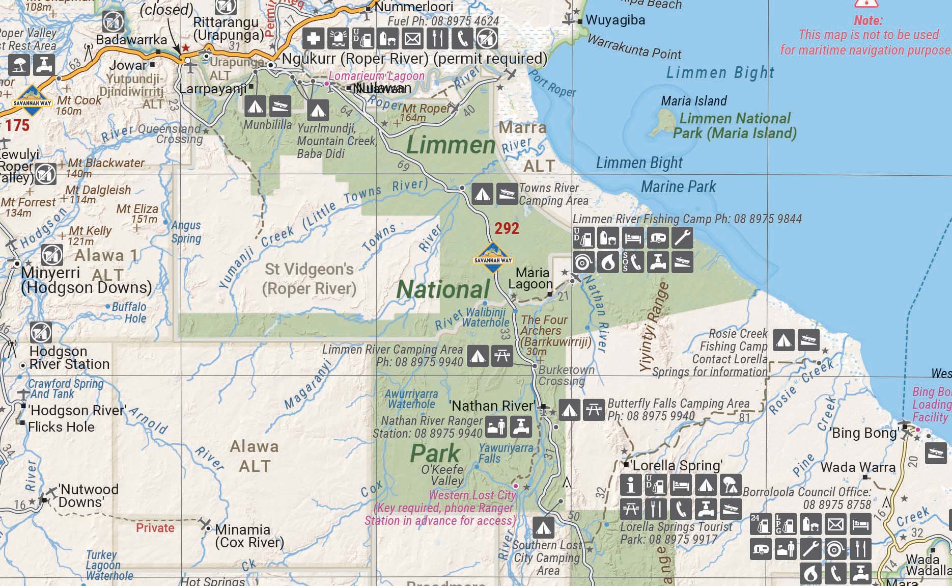 Top End and Gulf Map Ed7 Hema Maps cropped map