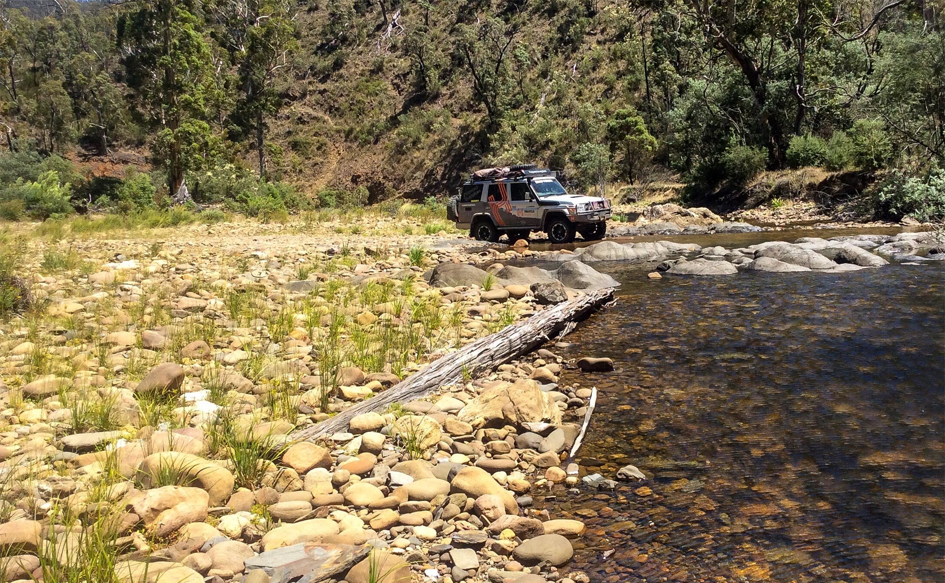 Hema Map Patrol at the Wonnangatta River crossing