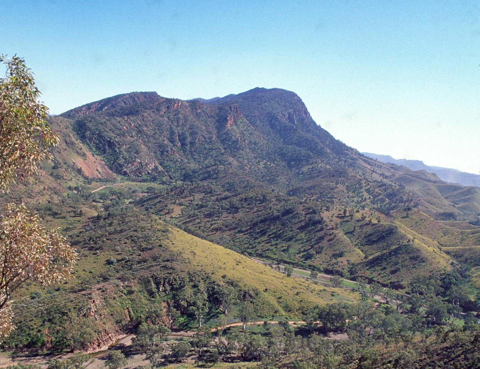 View overlooking Brachina Gorge towards the 'Armchair'