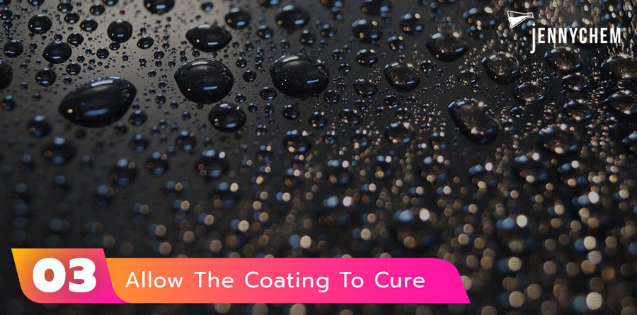 Allow coat to cure