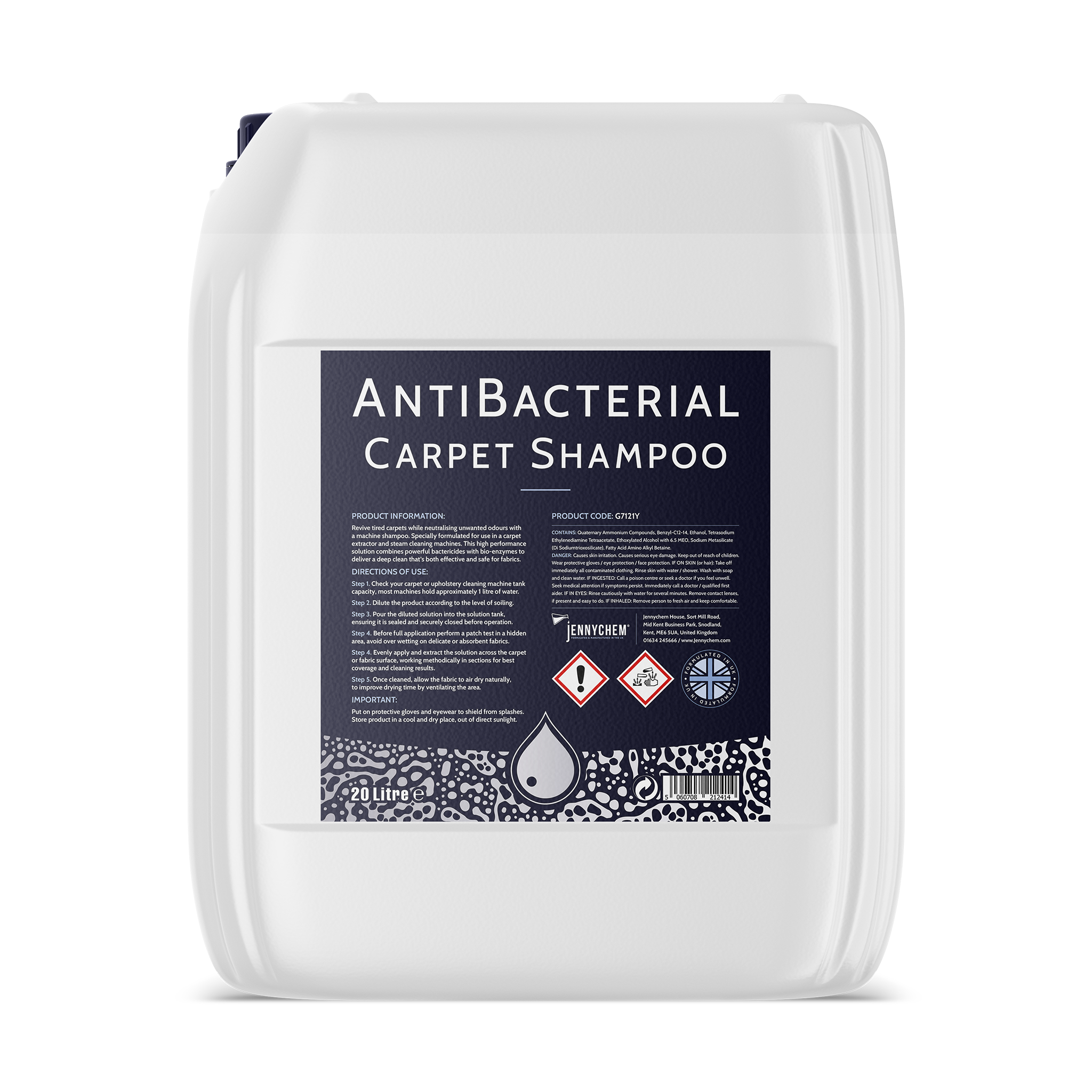 Antibacterial Carpet Shampoo 20 Litre - JENNYCHEM
