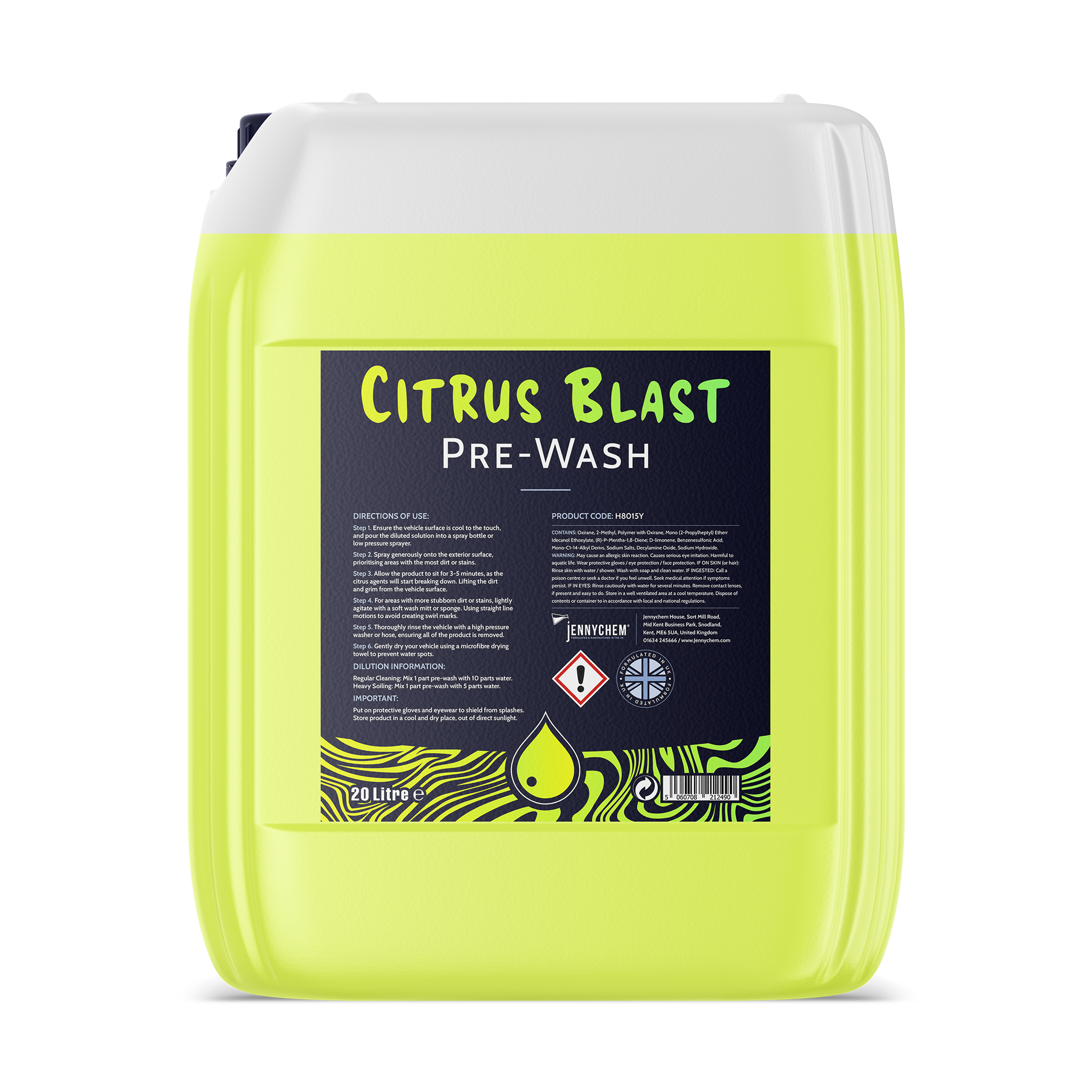 Citrus Blast Pre-Wash 20 Litre - JENNYCHEM