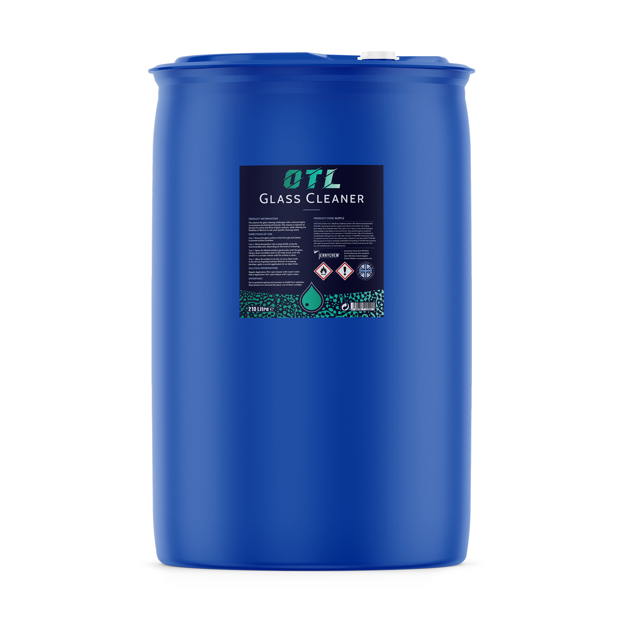 Glass Cleaner OTL (Concentrate) 210 Litre - JENNYCHEM