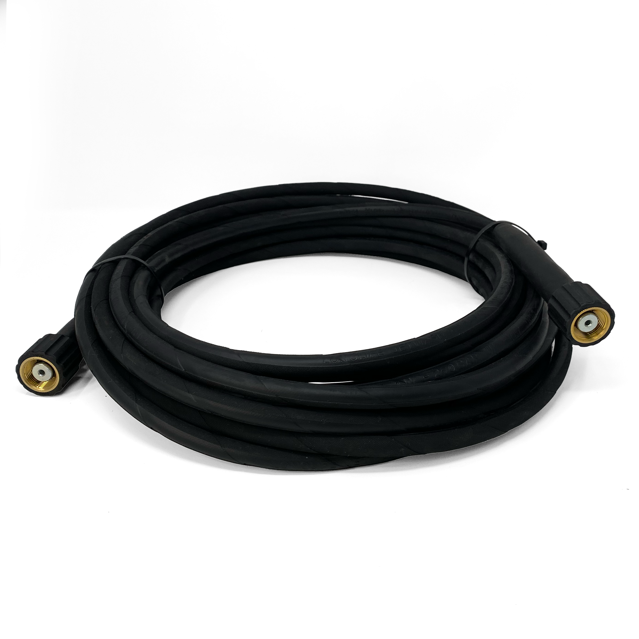 Single Wire - Professional High Pressure Hose For Karcher & M22 Female Machines 10M Hose / 3/8 Female Metal Ends - JENNYCHEM
