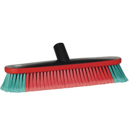 Vikan 70676 Waterfed Washing Brush w/ Angle Adjustment- Soft/Split, Yellow