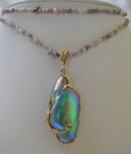 abalone pendant