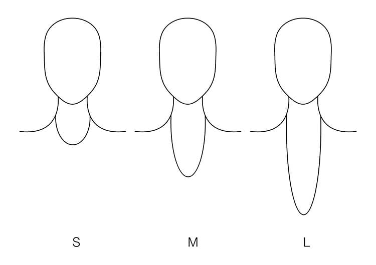 Pendants size guide