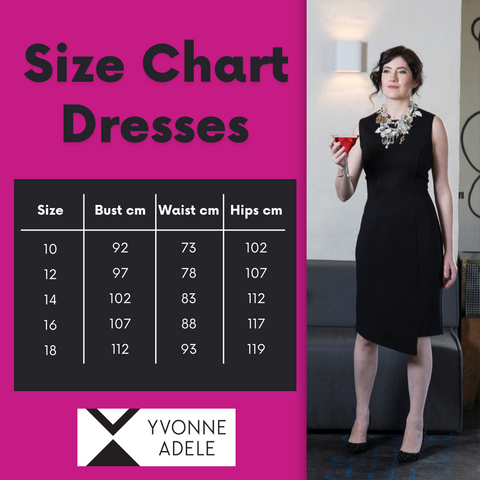 Size Chart Dresses