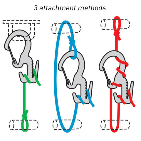   CARABINER FIGURE 9 ROPE TIGHTENER TOOLS NITE IZE CAMPING SMALL  