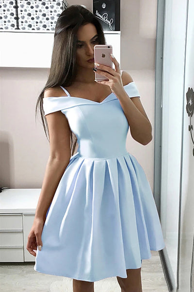 baby blue dress homecoming