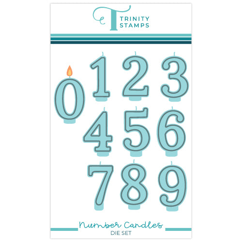 Trinity Stamps Number Candles Coordinating Die Set