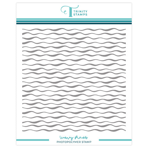 Trinity Stamps Wavy Lines Background Stamp