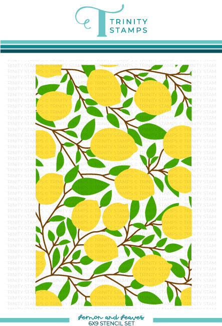 Lemon & Leaves stencils - Trinity Stamps