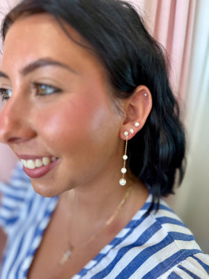Pearly Girl Drop Earrings - Gossip Clothing Boutique