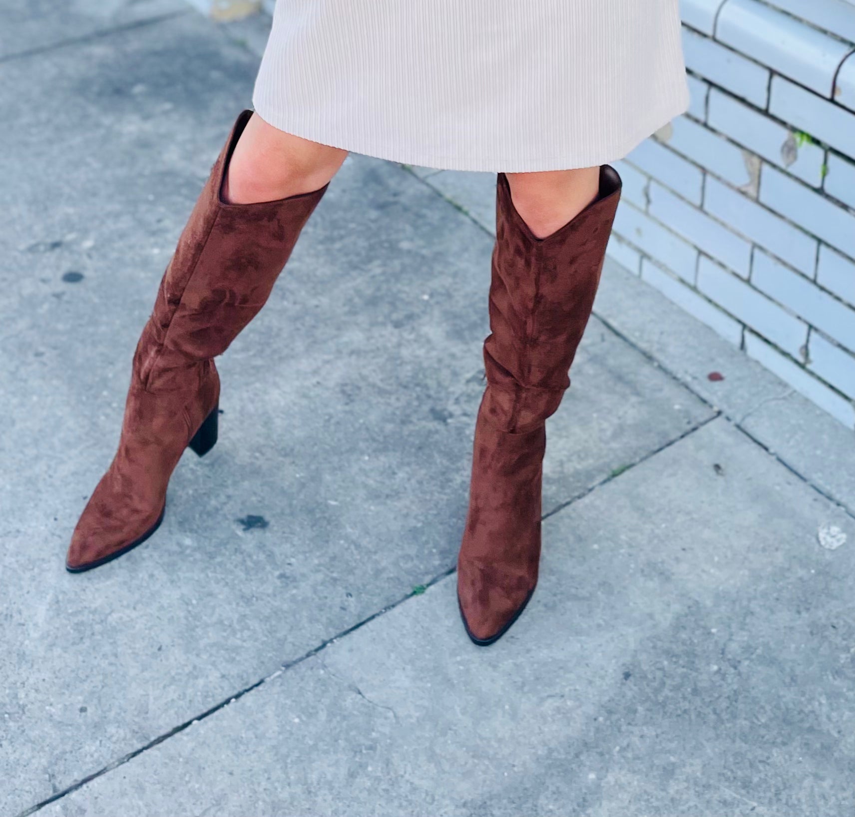 No Turning Back Tall Boots-Brown