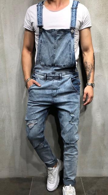 mens denim one piece jumpsuit