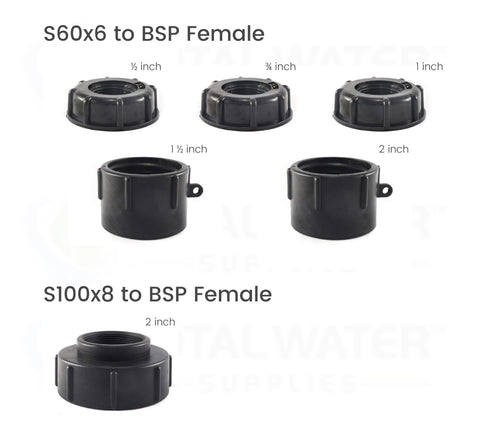 IBC to BSP female fittings