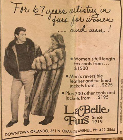 LaBelle Furs 1986