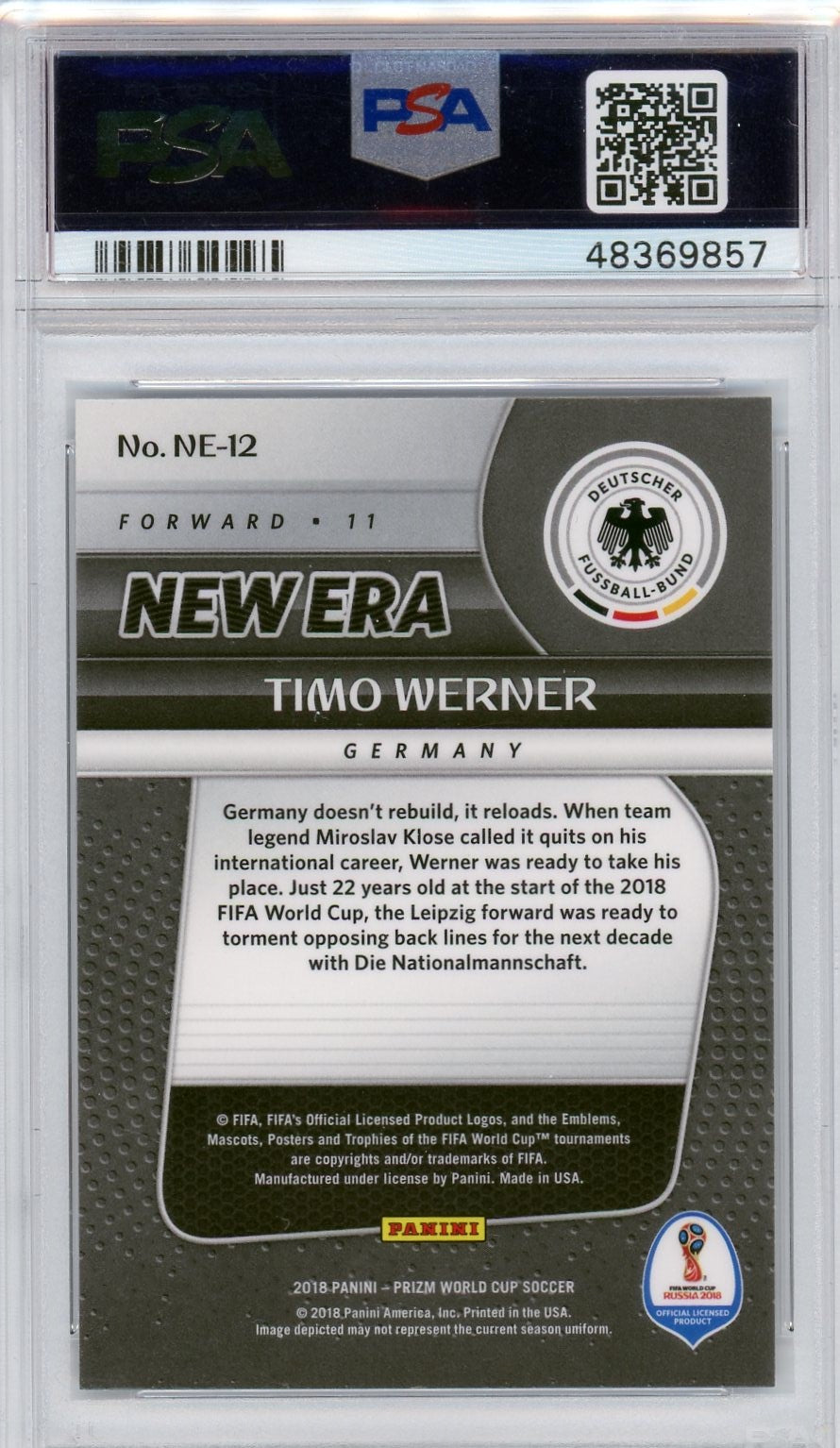 PSA 8 Neymar Junior // 2014 Panini world cup stickers