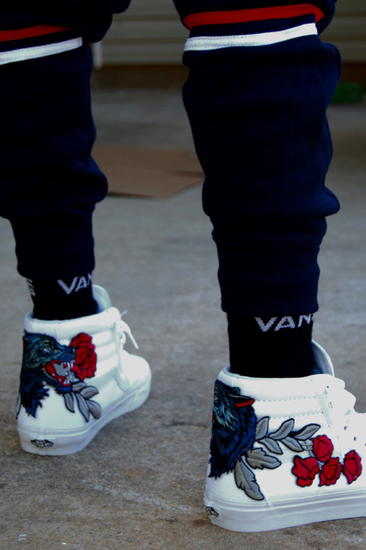 custom embroidered sneakers