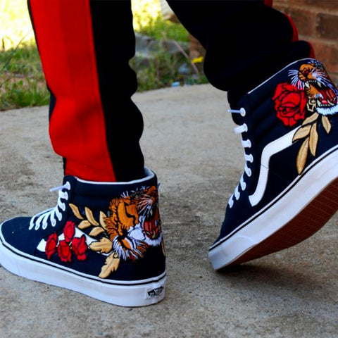 embroidered shoes vans
