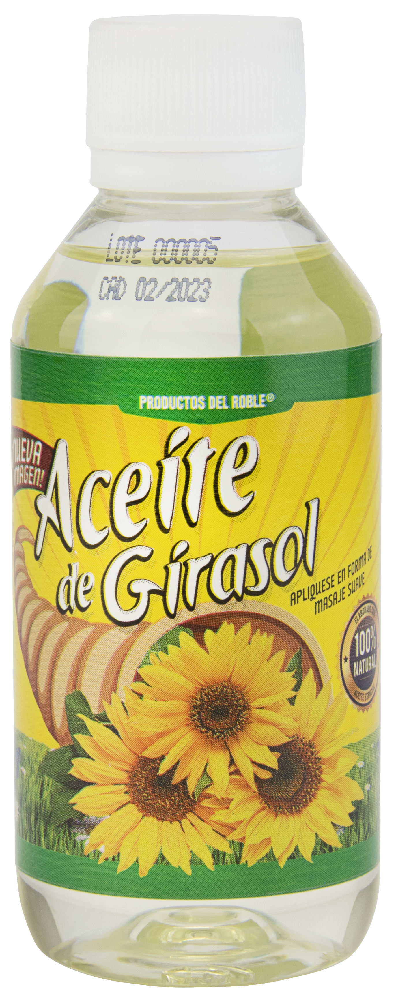 Aceite para Masaje de Girasol – Productos del roble