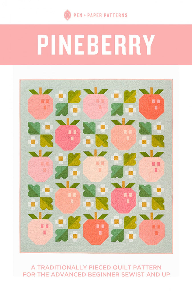 Pineberry Quilt Pattern from Pen & Paper Patterns | The Crafternoon Shoppe