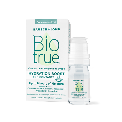 Biotrue® Hydration Boost Contact Lens Drops package