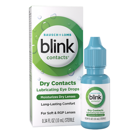 Blink Contacts® Lubricating Eye Drops package